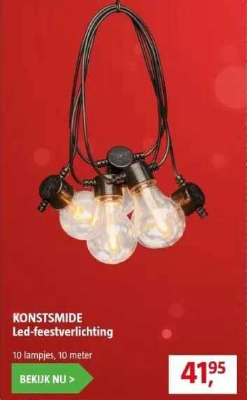 Konstsmide Led Feestverlichting 10 Lampjes 10 Meter Aanbieding Bij