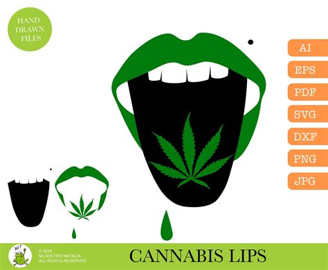 Weed Lips Svg / Cannabis LIPS SVG / Cannabis Clipart / Weed - Etsy ...