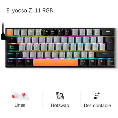 E yooso Z11 Rgb Teclado Gaming Mecánico Español Latam Ergonomico Y