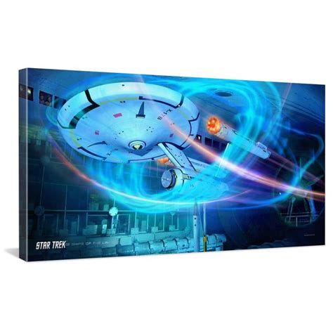 Star Trek Enterprise Ships Of The Line Wind Tunnel Traditional Canvas