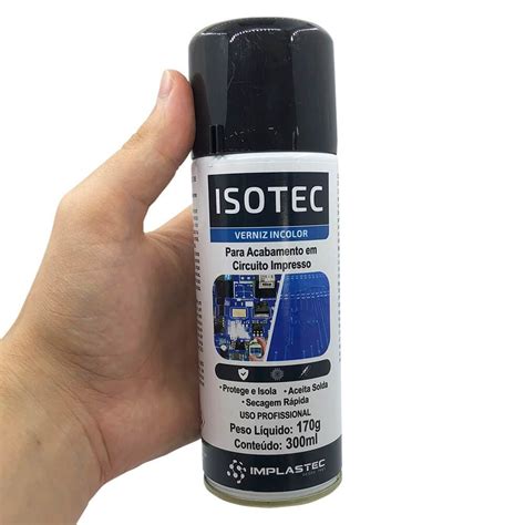 Spray Verniz Brilhante Para Placa Circuito Impresso 300ml Isotec