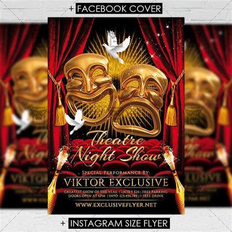 Theatre Night Premium Flyer Template Exclsiveflyer Free And