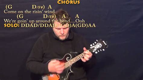 Up Around The Bend Ccr Mandolin Cover Lesson With Lyricschords Youtube