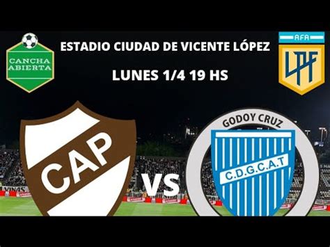 PLATENSE Vs GODOY CRUZ EN VIVO COPA DE LA LIGA 2024 FECHA 12 EN