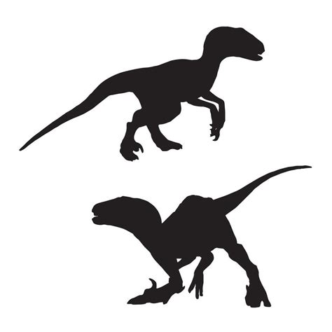 Velociraptor Silhouette Illustration 46622046 Vector Art At Vecteezy