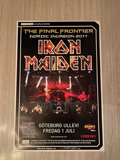 Se produkter som liknar Iron Maiden Turne Affish 2011 på Tradera