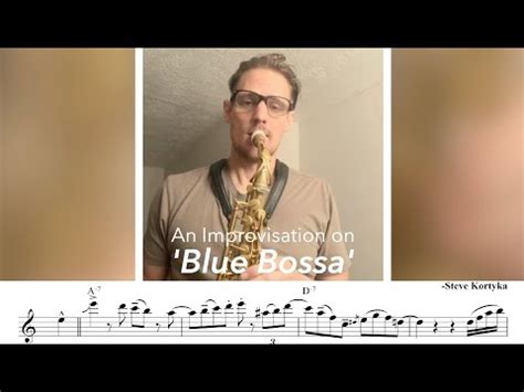 Blue Bossa On Alto Sax Youtube