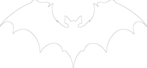 Bat outline silhouette 39056826 Vector Art at Vecteezy