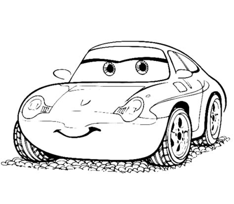 Lightning Mcqueen Sally Carrera Coloring Page Turkau