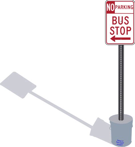 No Parking Bus Stop Sign Clip Art Image - ClipSafari