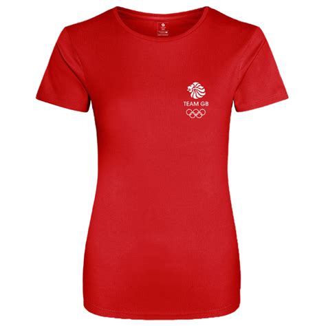 Everyday Active Women S Red T Shirt The Official Team Gb Shop