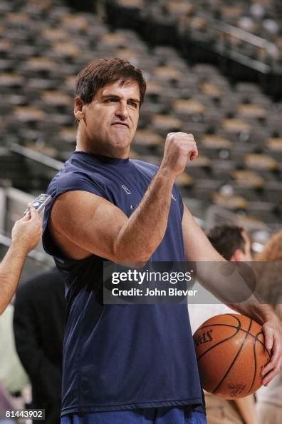 NBA Finals, Closeup of Dallas Mavericks owner Mark Cuban before Game ...