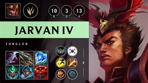 Jarvan IV Jungle Vs Viego Triple Kill Rampage KR Challenger Patch