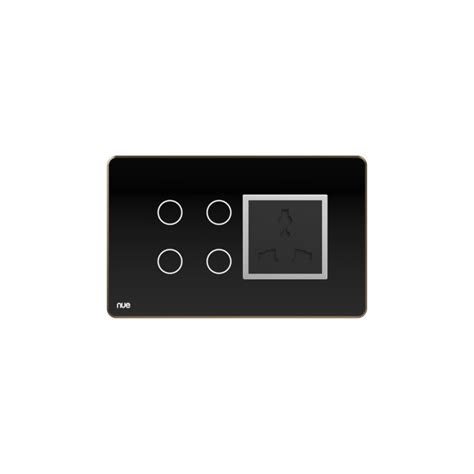 4 Touch Switch 1 Socket Z Wave Smart Home Automation