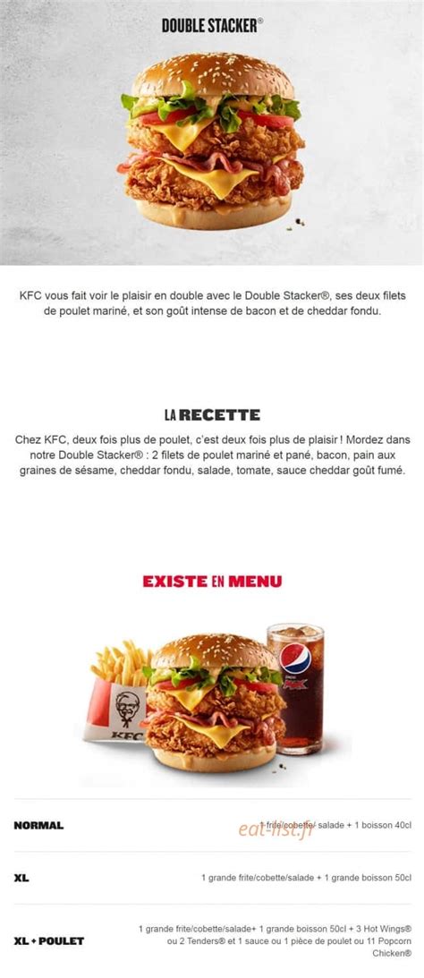 Total Imagen Kfc Carte Prix Fr Thptnganamst Edu Vn