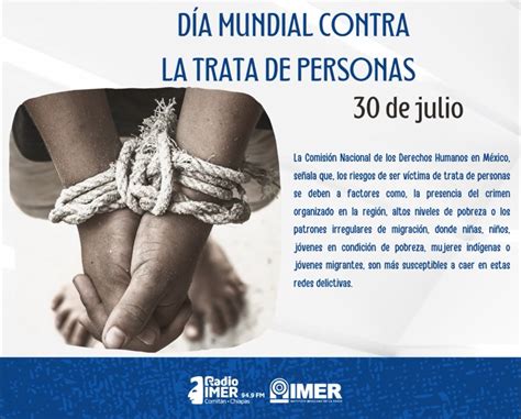 Día Mundial contra la Trata de Personas Radio IMER