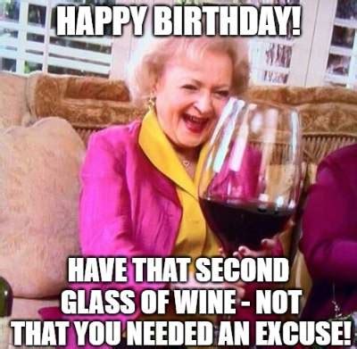 20+ Funny Birthday Wishes with Wine - Funny Birthday Wishes