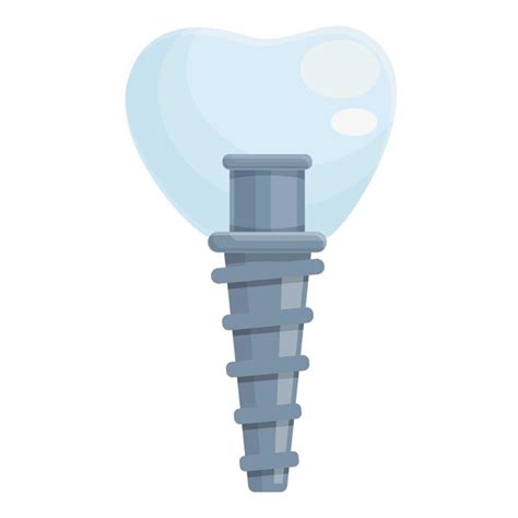 Premium Vector Stomatology Dental Implant Icon Cartoon Vector Tooth