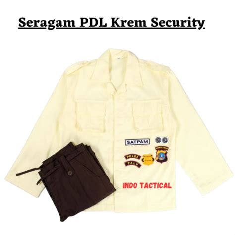 Jual Baju Seragam PDL Krem Satpam Teebaru 2021 Seragam Security Cream