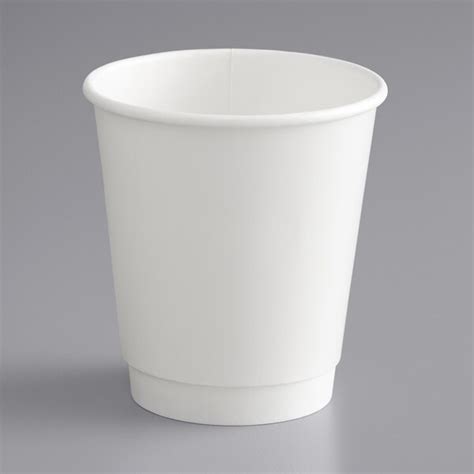 Choice 10 Oz White Smooth Double Wall Paper Hot Cup 500 Case