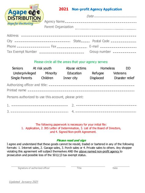 Fillable Online Applying For Tax Exempt Status For A Nonprofit Fax