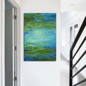 Oversized Abstract Painting Canvas Art Print, Large Wall Art, Vertical ...