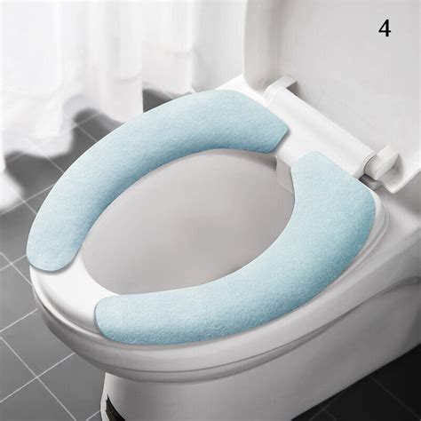 Bathroom Toilet Seat Pad Closestool Warmer Soft Cushion Cover Mat Cover