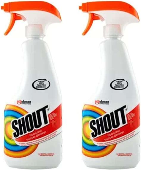 Shout Stain Removing Spray 500ml Pack Of 2 Laundry Stain Remover