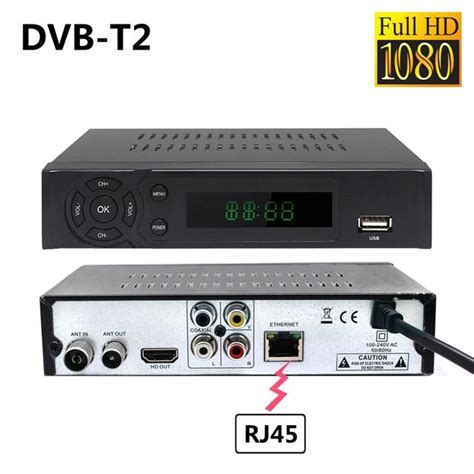 DVB T2 DVB T Terrestrial TV Receiver With RJ45 HD Digital TV Tuner