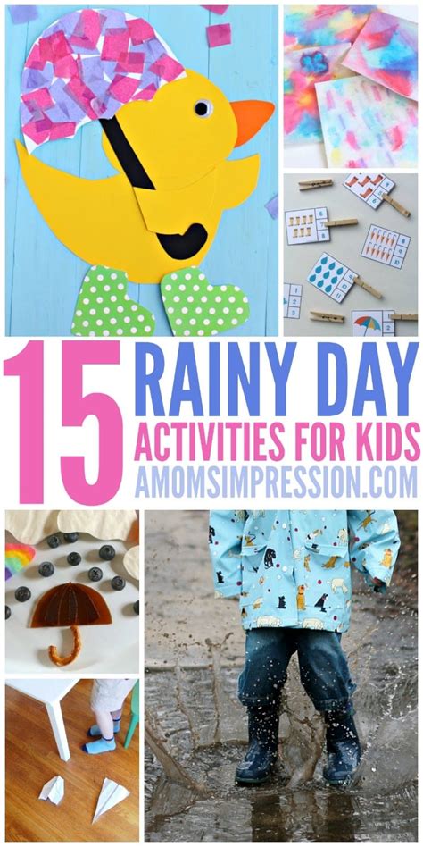 15 Fun Rainy Day Activities Kids Will Love this Spring