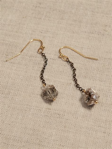 Crystal Drop Earrings Aureus Argent Banana Republic Factory