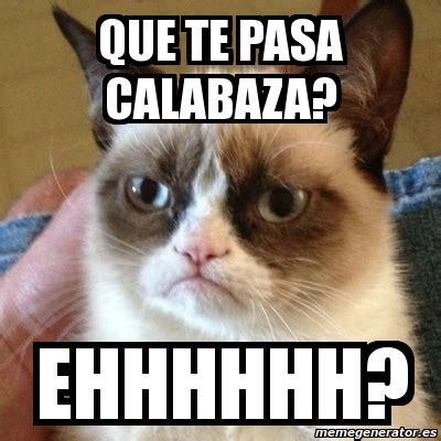 Meme Grumpy Cat Que Te Pasa Calabaza Ehhhhhh 5970695