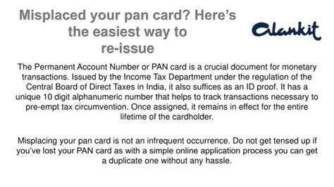 Ppt Pan Card Application For Nri Powerpoint Presentation Free