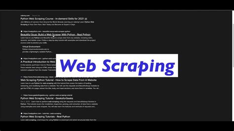 Web Scraping Project Youtube