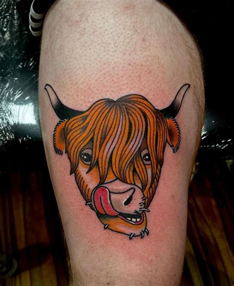 30 Classy Highland Cow Tattoos For Your Next Ink | Style VP | Page 21