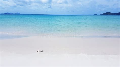 White Heaven Beach The Whitsunday Island In Australia Stock Image