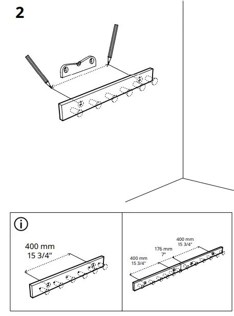 Ikea Lurt Rack With 6 Knobs Instruction Manual