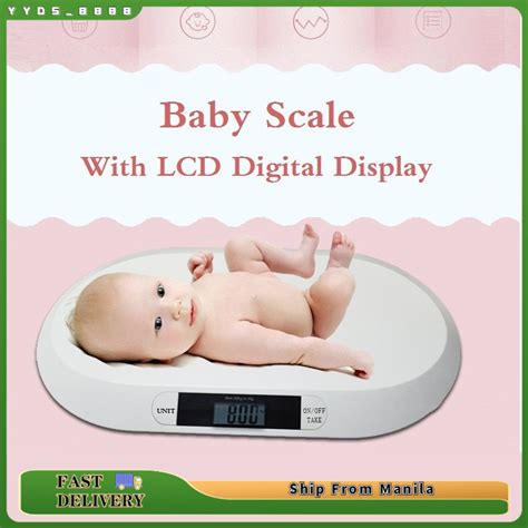 Kg Electronic Abs Baby Scale Lcd Digital Weighing Display Shopee