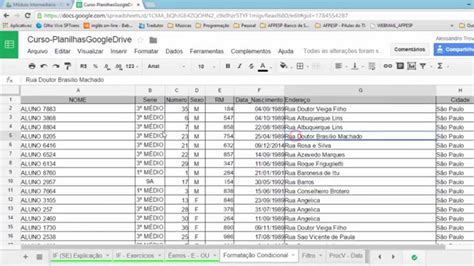 11 Planilhas Google Docs Formatação condicional YouTube