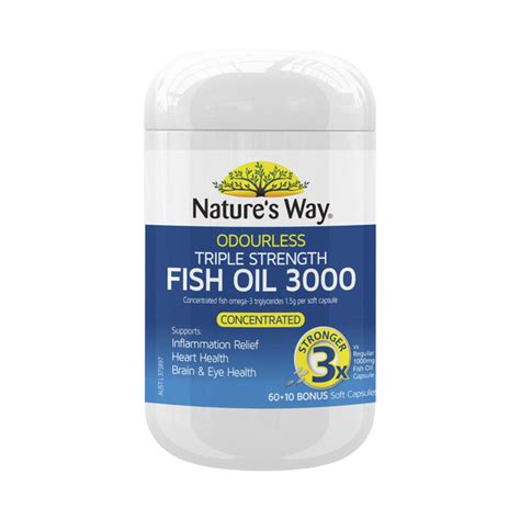 Buy Nature S Way Triple Strength Fish Oil 3000 70 Pack Coles