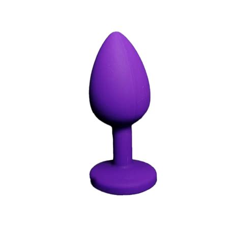 Plug Anal Silicona Morado La Tienda S