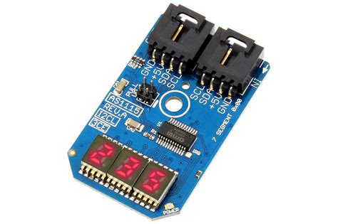 7 Segment 3 Character Led Display I2c Mini Module