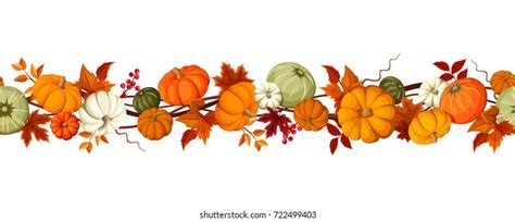 Fall Pumpkin Border Images, Stock Photos & Vectors | Shutterstock