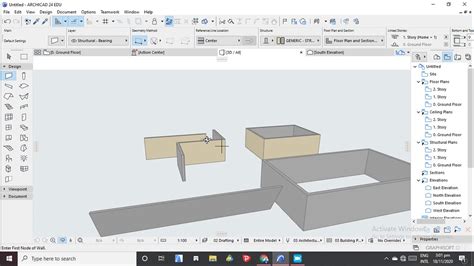 Archicad Wall Drawing Tutorial Straight Slanted And Curved Walls For Beginner S Youtube