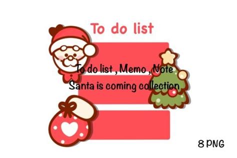 To Do List Memo Note Santa Is Coming Graphic By Spsweet Creative