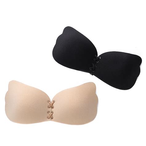 Sexy Brassiere Women Push Up Bra Front Closure Self Adhesive Silicone