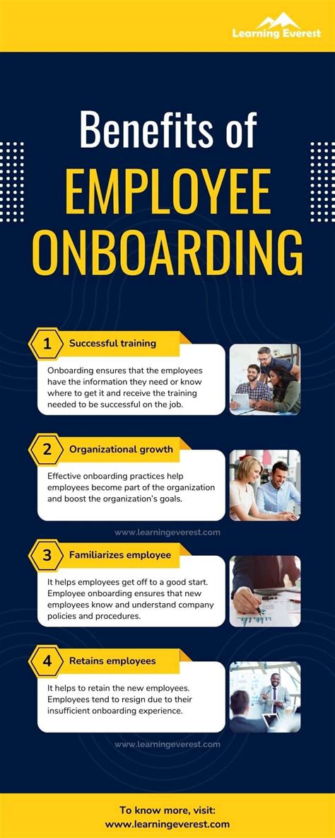 Benefits Of Employee Onboarding Infographic Learning Everest