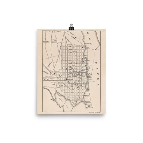 Old Town Alexandria Virginia Map 1911 Vintage City & Street - Etsy