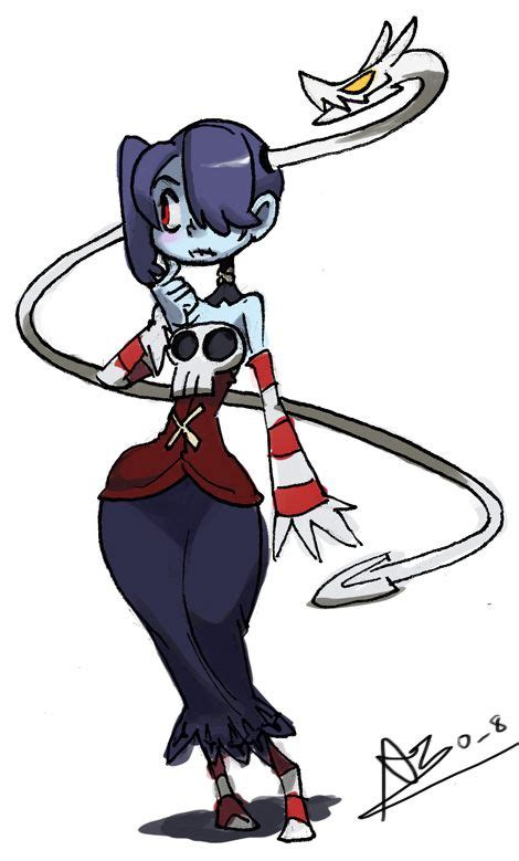 Squiggly And Leviathan Skull Girls Skullgirls Character Design Anime