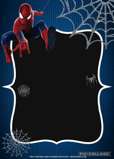 Pin By Maria Patricia On Invitaciones Digitales Spiderman Invitation